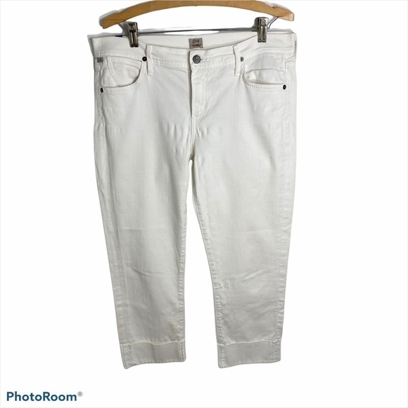 Citizens of Humanity Dani Cropped White Jeans 31 - Picture 1 of 11